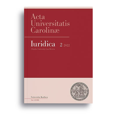 AUC Iuridica 2022/2 Občanské právo