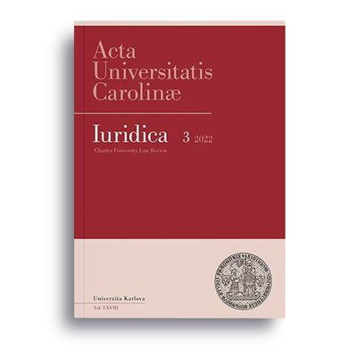 AUC Iuridica 2022/3 Duty of Care in Company Law