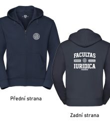 Mikina Luxury na zip barva modrá - M